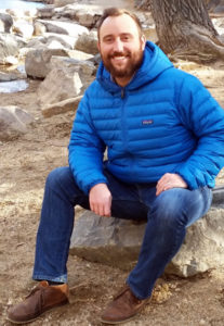 Dr. Stephen W. Koelemay at Boulder Creek near Pearl St. in Boulder, Colorado